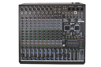 Audio Mixer 8 Mono + 2 Stereo Music Channels Dual Effects and Bluetooth